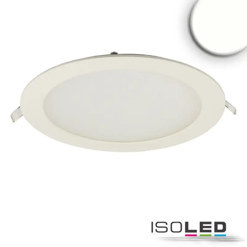LED mélysugárzó, 18W, kerek, ultra lapos, vakításcsökkentett, fehér, semleges fehér. CRI90 Exkluzív ajánlat