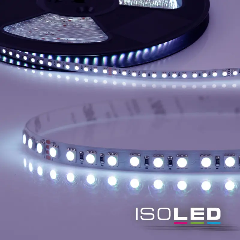 LED AQUA RGB+WWW 48V flexibilis szalag, 19W, IP68, 20m tekercs, 96 LED/m Gyors kiszállítás