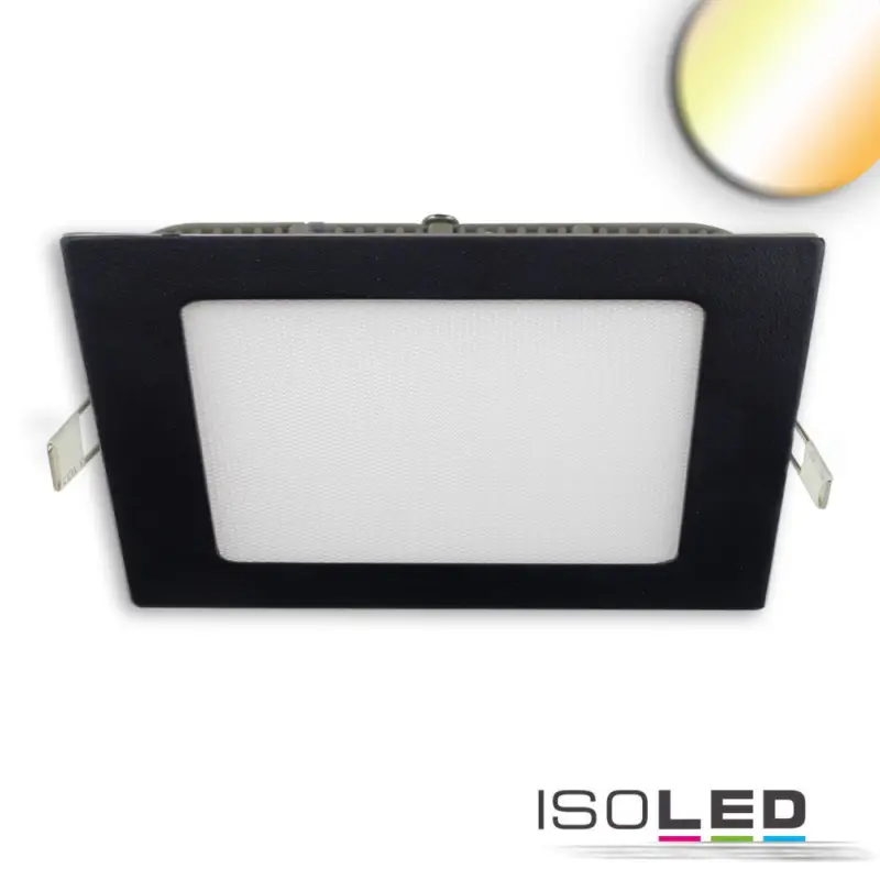LED mélysugárzó ultralapos szögletes fekete, 24W, 300x300mm, színváltó 3000|3500|4000K, dimmelheto Utolsó esély