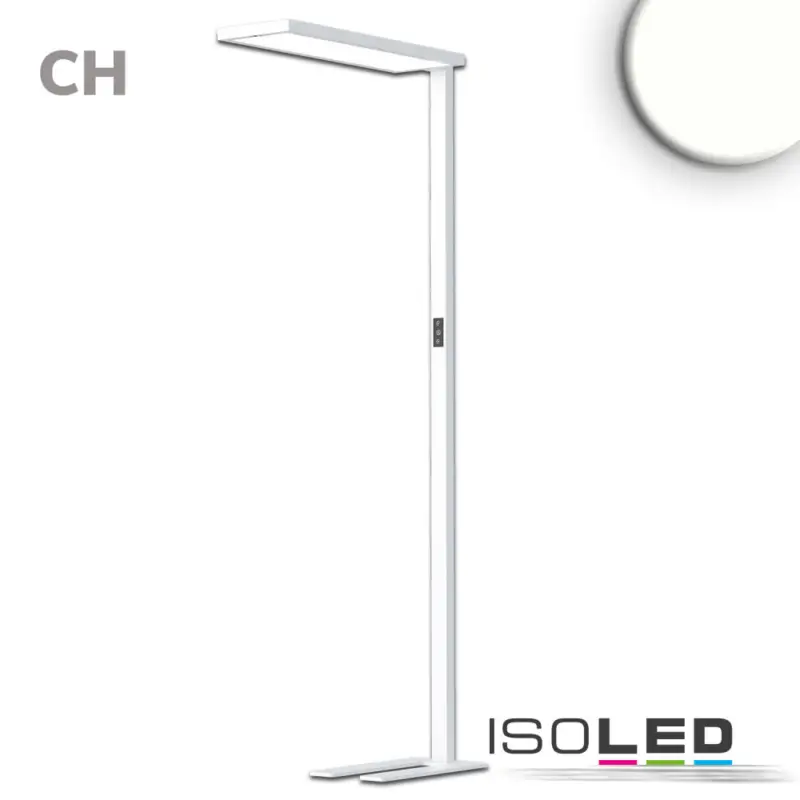 LED Office Pro szabadon álló lámpa Up|Down, 80W|20W, ezüst, UGR<19, seml. fehér, touch dim, CH dugó Legnépszerűbb