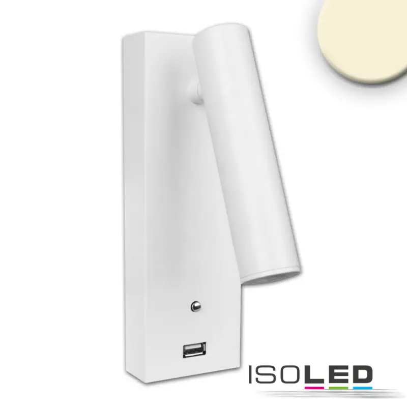 LED olvasólámpa, 3W, fehér, USB A töltoaljzattal, melegfehér, 3 fokozatban dimmelheto Alacsony ár