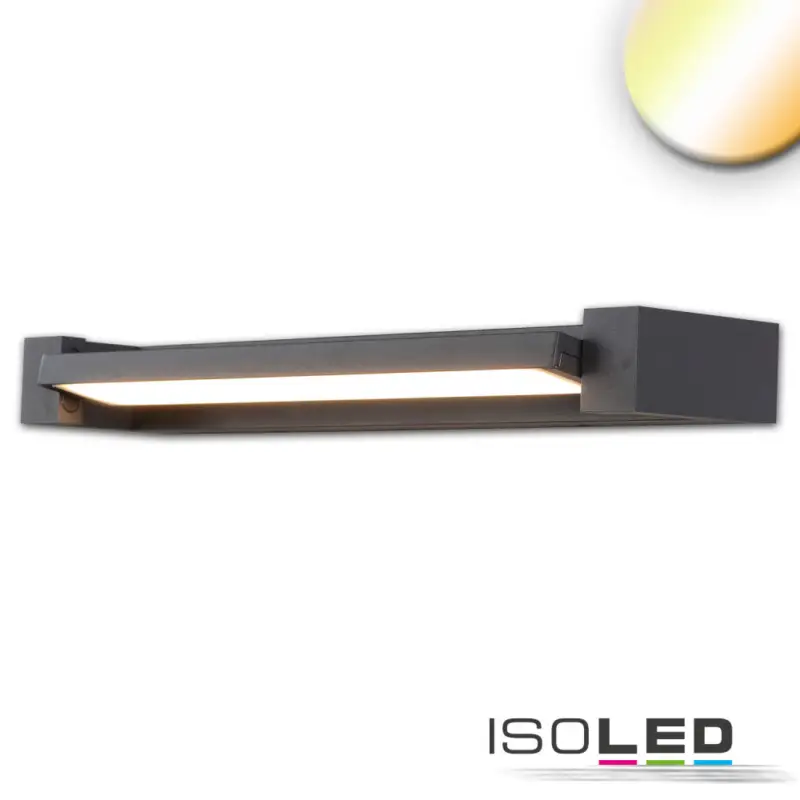 LED fali lámpa, forgatható, 20W, fekete, ColorSwitch 2700|3000|4000K Akció