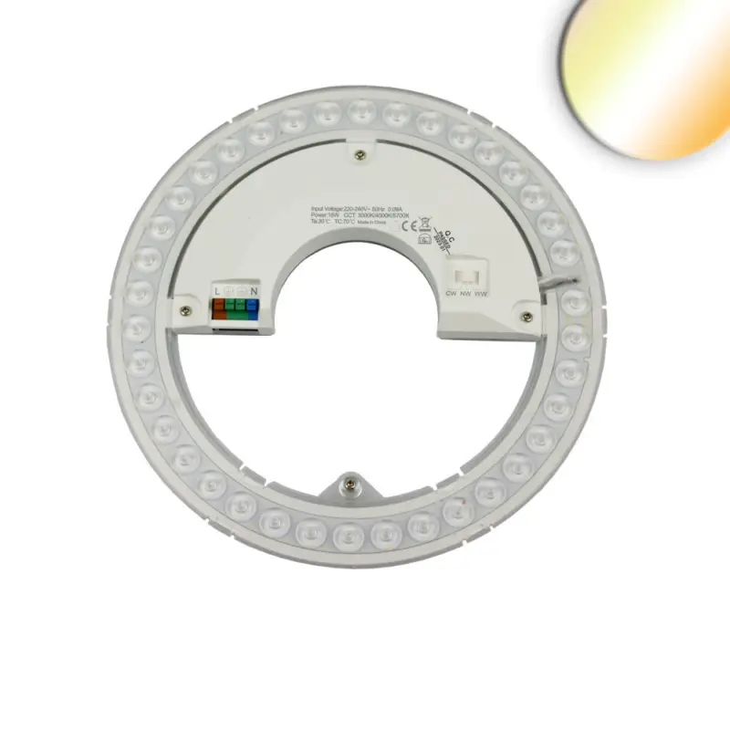 LED átszerelo áramköri lap 227mm, 15W, 160 lm/W, tartó mágnessel, Colorswitch 3000|4000|6000K, dim Vásárlói kedvenc
