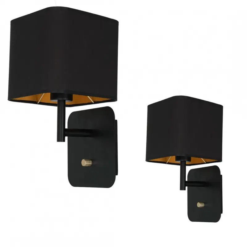 Fali lámpa NAPOLI BLACK/GOLD 1xE27 Nézd meg most
