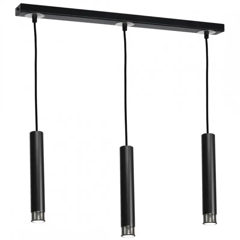 Népszerű Függesztett lámpa DANI BLACK/CHROME 3xGU10