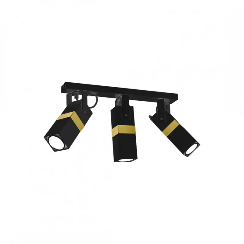 Mennyezeti lámpa VIDAR BLACK/GOLD 3xGU10 Exkluzív ajánlat