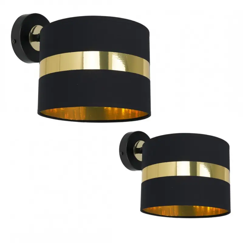 Fali lámpa PALMIRA BLACK / GOLD 1xE27 60W Ne maradj le