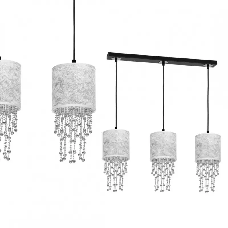 Függeszték ALMERIA SILVER/BLACK 3xE27 Ajánlat