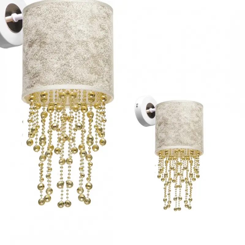Fali lámpa ALMERIA WHITE/GOLD 1xE27 Expressz kézbesítés