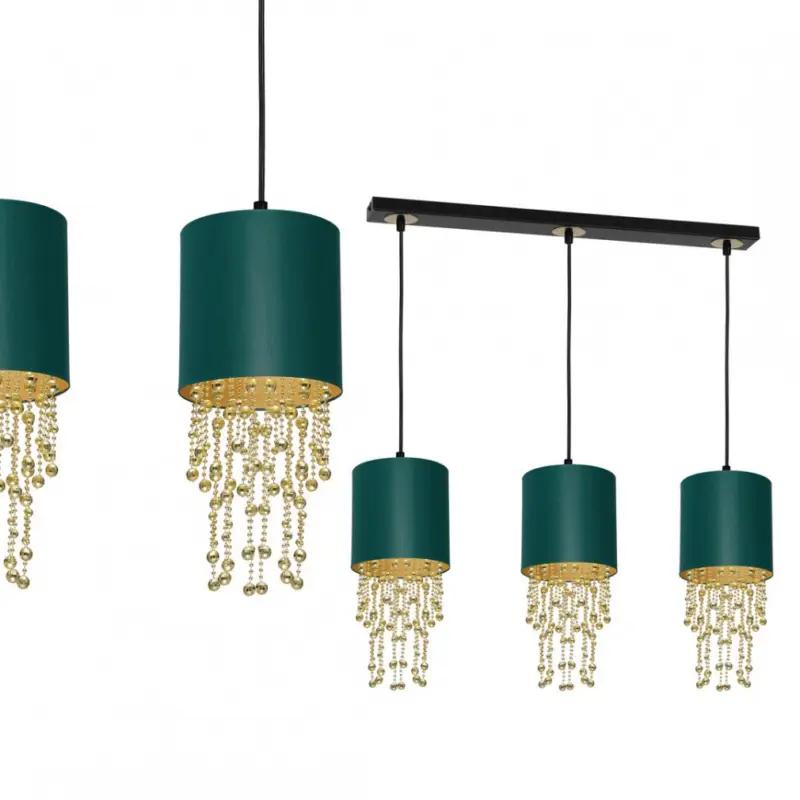Függeszték ALMERIA GREEN/GOLD 3xE27 Azonnali szállítás