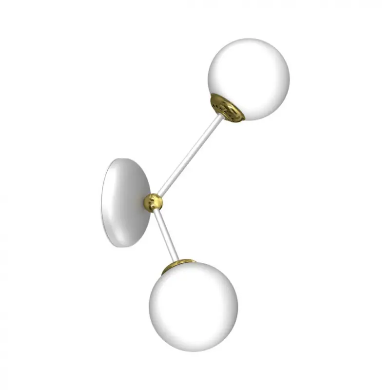 Fali lámpa JOY WHITE / GOLD 2xE14 Végkiárusítás