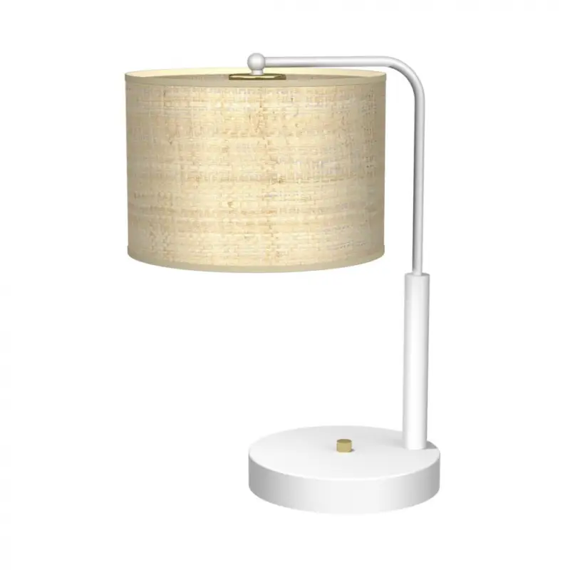Biztonságos vásárlás Lámpa gabinetowa MARSHALL WHITE / RATTAN 1xE27