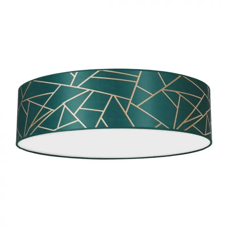Mennyezeti lámpa ZIGGY GREEN Gold/palackzöld 3xE27 Ø50cm Szezonális akció