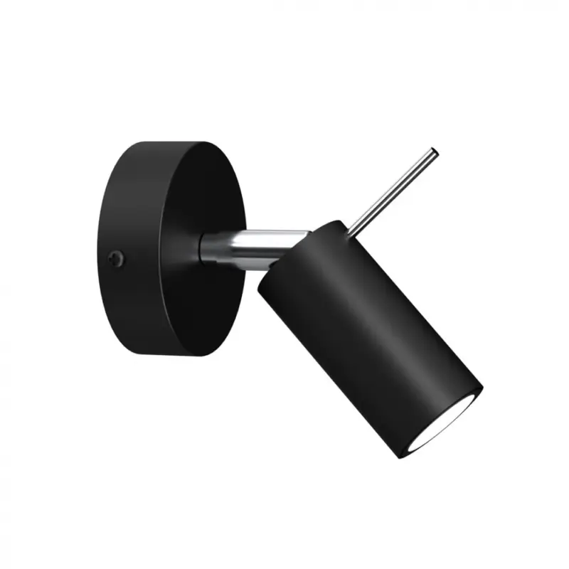 Árengedmény Fali lámpa PRESTON BLACK/CHROME 1x mini GU10
