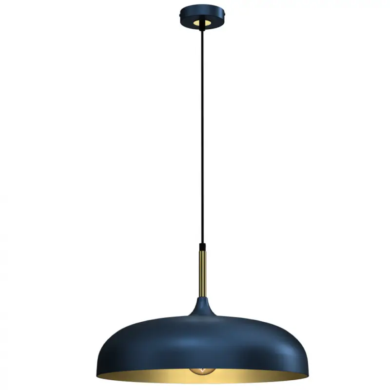 Akció Függesztett lámpa LINCOLN BLUE/GOLD 1xE27 45cm