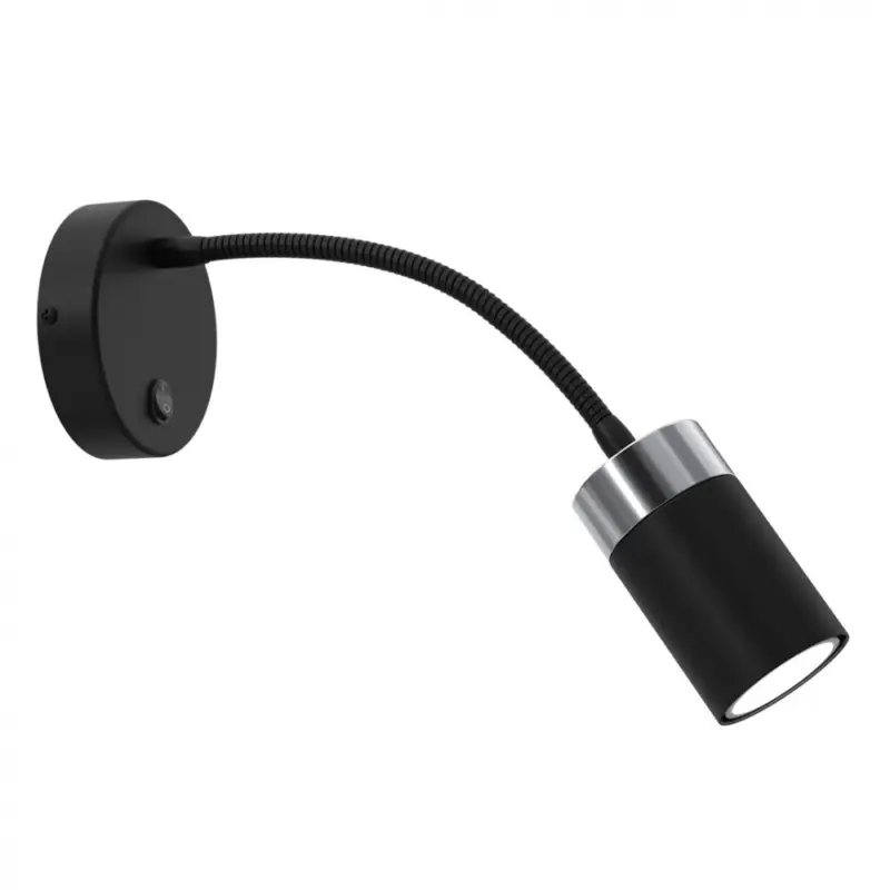Szezonális akció Fali lámpa flex JOKER BLACK/CHROME 1xGU10