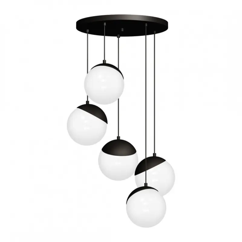 Függesztett lámpa SFERA BLACK 5xE14 Azonnali szállítás