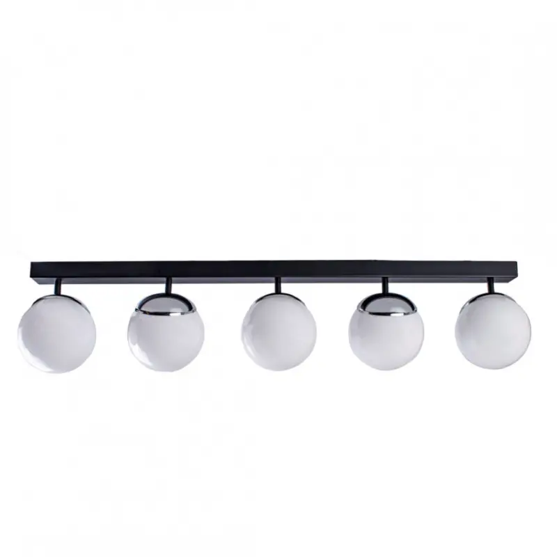 Mennyezeti lámpa SFERA BLACK/CHROME 5xE14 Gyors kiszállítás