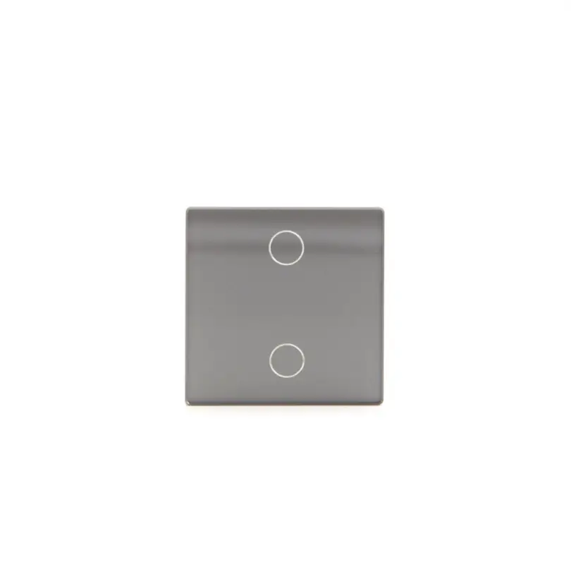 Z-Switch 2-es (2G) kis üveg kapcsoló panel Szürke Szuper akció