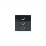 Z-Switch 3-as (3G) kis üveg kapcsoló panel Fekete Árcsökkenés