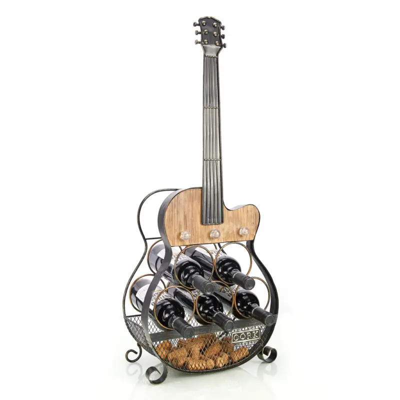 Végkiárusítás Gitár - bor és parafadugó tartó