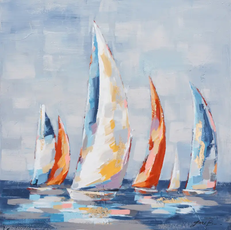 Ajánlat Regatta – kézzel átfestett olajfestmény