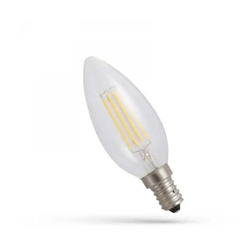 LED CANDLE E-14 230V 4W COG 1800K CLEAR SPECTRUM Árengedmény