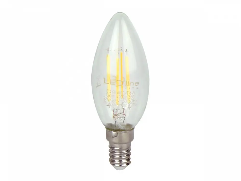 LED line LITE LED bulb E14 6W 2700K 720lm 220-240V FILAMENT C35 CANDLE Utolsó esély