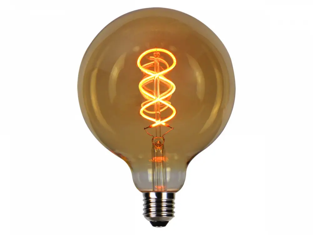 LED line PRIME LED bulb E27 4W 1800K 210lm 220-240V FILAMENT G125 GLOBE RETRO VINTAGE GOLD DIMMABLE Expressz kézbesítés