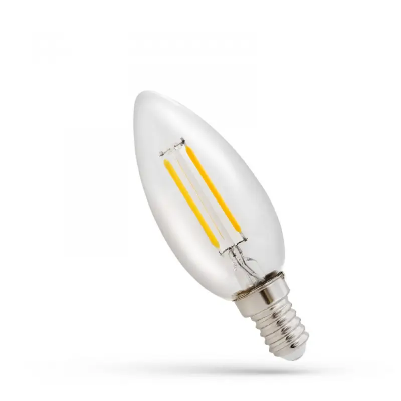 LED gyertya C35 E-14 230V 1W COG WW Áttetsző SPECTRUM Kiárusítás