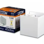 Utolsó esély LEDline LEDOM Outdoor wall mounted luminaire LED 2x3W 4000K IP54 white CUBE