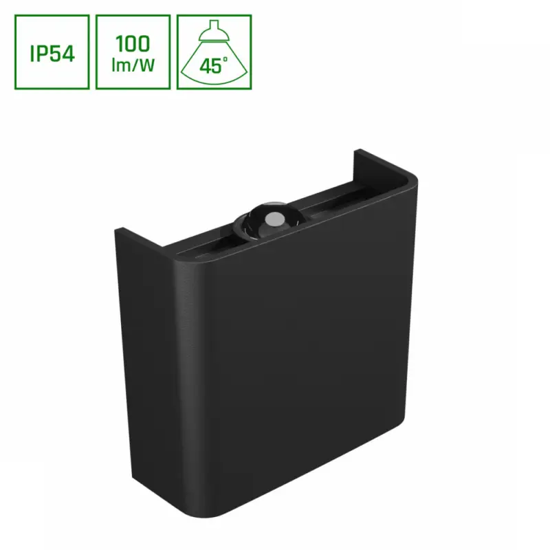 Csak ma LUNARIX SCONCE 2W CCT 230V IP54 Ra90 110x100x40mm BLACK, up/down light