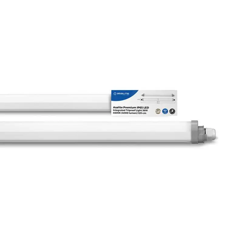 Asalite Prémium IP65 Por-és Páramentes Integrált LED Armatúra 120cm 36W4500K (4000 lumen) Kedvezmény