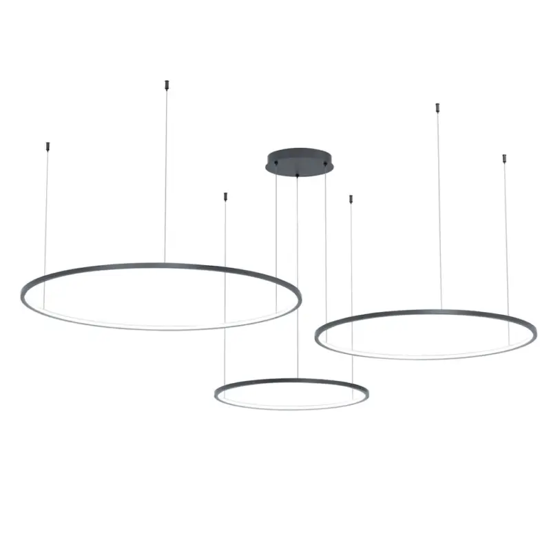 Prémium Saturno fekete 100 W-os LED függesztéklámpa
