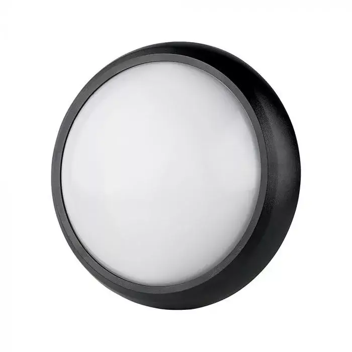 V-TAC LED vízálló lámpatest fekete 12W 3000K - 1349 Prémium