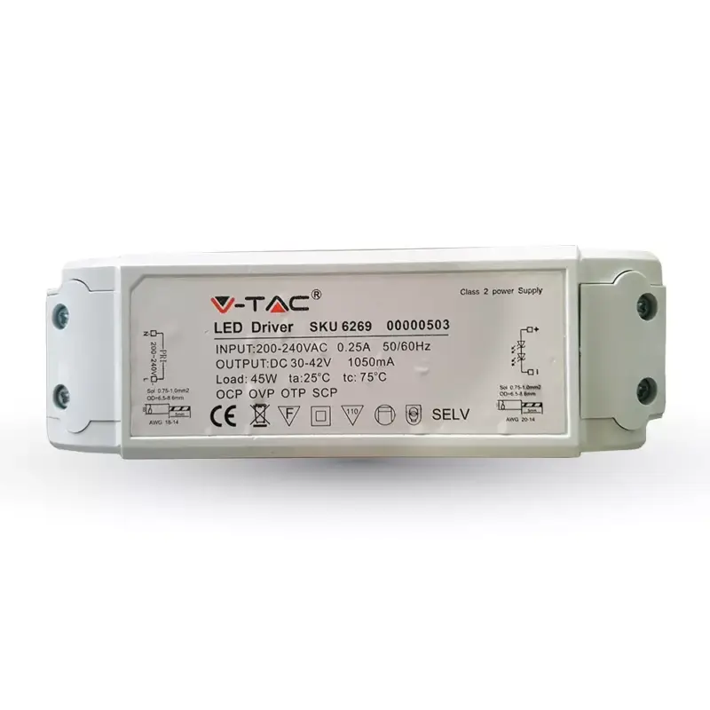 V-TAC Dimmelhető LED panel tápegység 45W- 6269 Árcsökkenés