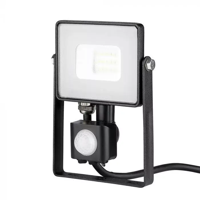 V-TAC 10W Mozgásérzékelős LED reflektor 100° 4000K fekete házas (Samsung Chip) - 437 Ajánlat