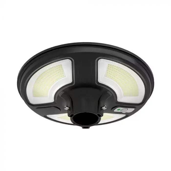 Újdonság V-TAC LED Napelemes utcai lámpa RF távirányítóval, mozgás- és alkonykapcsolóval (SOLAR) 10W 4000K - 5152