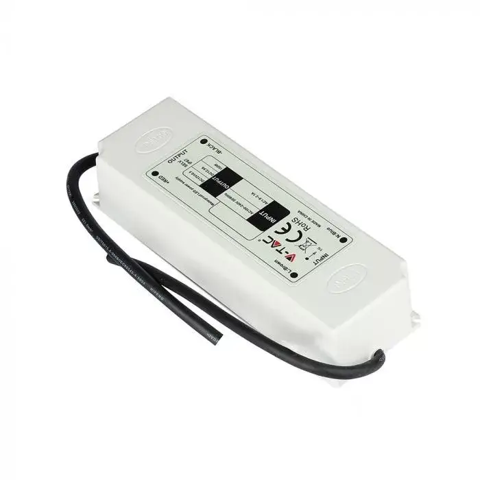 V-TAC LED Műanyagházas szerelhető vízálló tápegység 60W 5A 12V IP67 - 3234 Azonnal elérhető