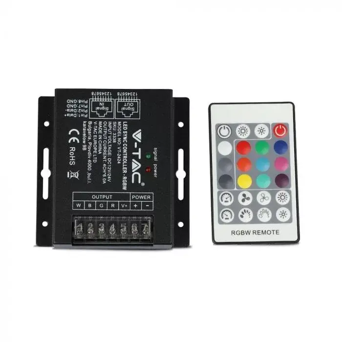 Kiárusítás V-TAC LED szalag szinkron vezérlő távirányítóval - 3338