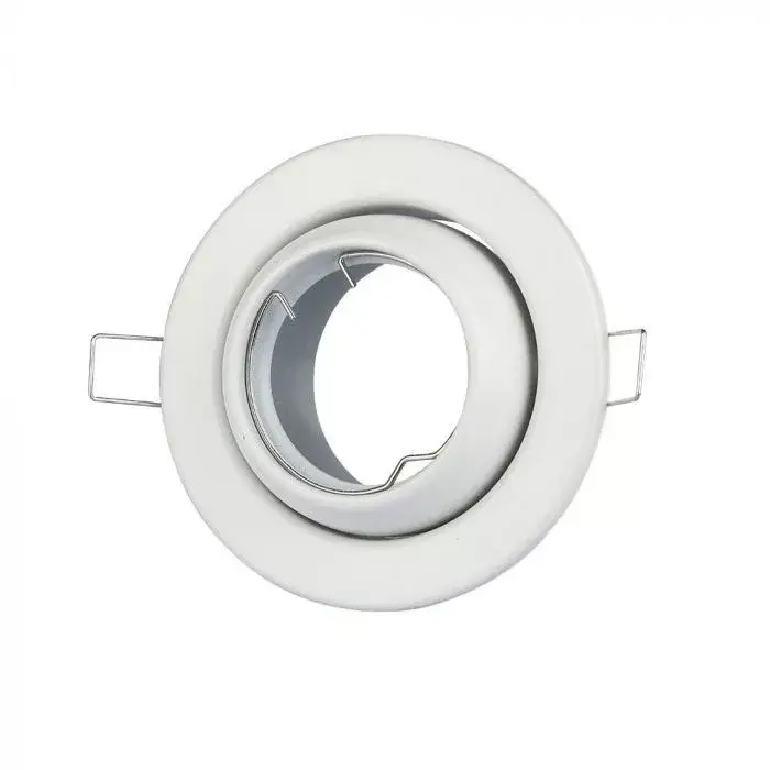 V-TAC Led GU10 Spot Keret Állítható Kerek Fehér - 3593 Azonnali szállítás