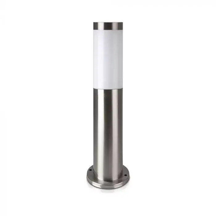 Vásárlói kedvenc V-TAC E27 Kerti állólámpa, kör szatén nikkel 450 mm IP44 - 8958