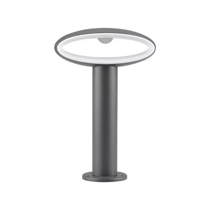 Bestseller V-TAC Kerti állólámpa, kör sötét szürke 9W 300 mm 3000K IP54 - 5154