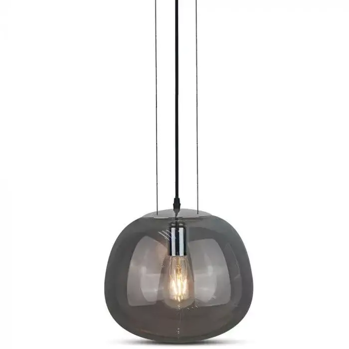 Nézd meg most V-TAC FÜGGESZTÉK MODERN SZÜRKE ÜVEG Ф380mm - 3888
