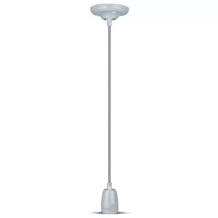 V-TAC E27 porcelán függeszték - szürke - 3808 Olcsóbb