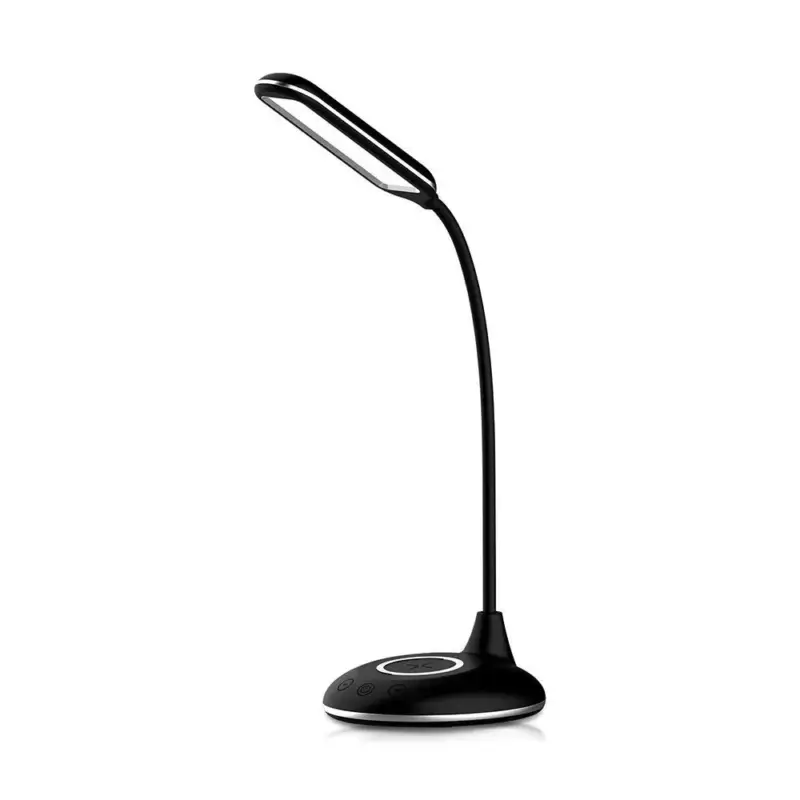 V-TAC LED asztali lámpa 4W 3 az 1-ben vezeték nélküli telefon töltővel - fekete - 218604 Különleges ajánlat