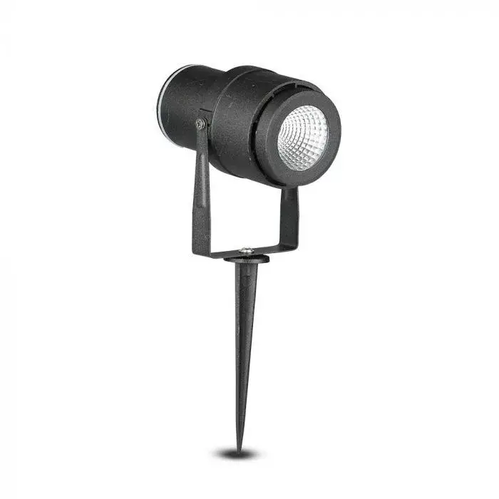Prémium V-TAC LED 12W leszúrható kerti lámpa - fekete - ZÖLD - 7546