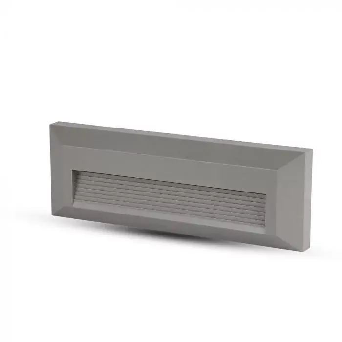 V-TAC Led lépcsőlámpa téglalap forma 3W szürke 3000K - 1331 Expressz szállítás