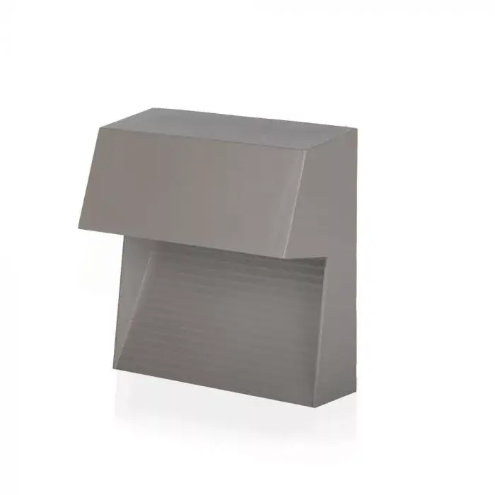 V-TAC Led lépcsőlámpa négyzet forma 3W szürke 4000K - 1401 Kedvezményes ár
