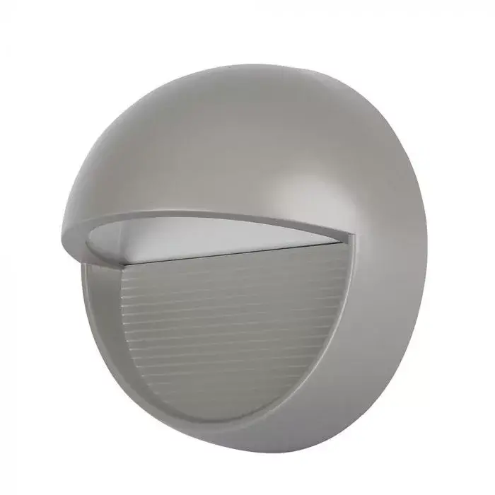 Kedvezmény V-TAC Led lépcsőlámpa kerek forma 3W szürke 4000K - 1407